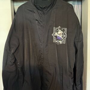 Disney Black and Purple Men's Windbreaker
